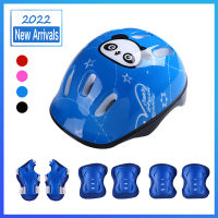 7 Pcs Children Protective Gear Knee Wrist Guard Elbow Pads Outdoor Sport Skateboard Bike Inline Roller Skates For Boys Girls