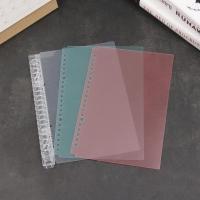 WRAPPER PRIVATE26WR6 A5/B5 Fashion Plastic Clear Refillable File Folder Ring Binder Notepad Loose-leaf Cover Notebook Paging Separator