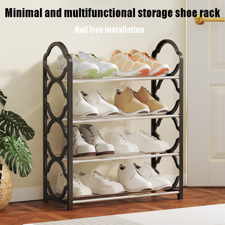 four-layer-shoe-shelf-multifunctional-shoe-hanger-space-saving-shoe-rack-shoe-storage-rack-dustproof-shoe-hanger