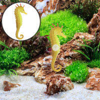 Zecetim ถังปลา Seahorse ตกแต่งประดิษฐ์ Seahorse รุ่นเรืองแสง Seahorse เครื่องประดับถังปลาเค้าโครง