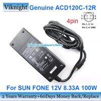 ACD120C-12R แท้12V 8.33A 100W อะแดปเตอร์ AC สำหรับ Sunfone แล็ปท็อปที่ชาร์จไฟพาวเวอร์ซัพพลาย4 Pin รับประกันสองปี