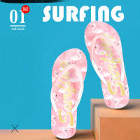 Women Summer Beach Sandals Flip Flops Slippers Flamingo Pattern Slides Ladies Anti-Skid House Pool Slippers Zapatos De Mujer