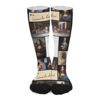 【jw】┅  It’s da Vinci Collection - Socks gift for men sports black cool