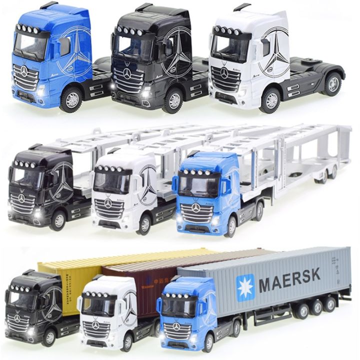 1-36container-transporter-van-alloy-model-simulation-die-casting-return-sound-and-light-childrens-toys-boys-collectibles-gifts