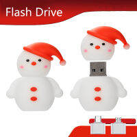 Portable USB flash drive 16GB 32GB 4GB 8GB 64GB USB 2.0 USB flash drive 100% real large capacity 1GB 2GB 128GB cute PVC snowman USB drive