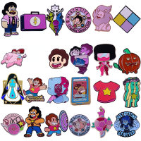 Cartoon TV Series Steven Universe Characters Enamel Pin Collection Pumpkin Lion Lapis Lazuli Gems Garnet Pearl Brooch