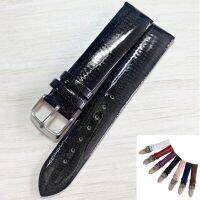 Colorful Patent Genuine Leather Watch Strap Stainless Steel 12 14 16 18 20 22mm Watch Band Accessories Bracelets Watchbands