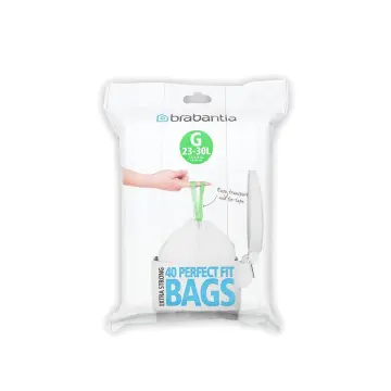 Brabantia Trash Bags, Size G, 6-8 gallon/23-30 Liter - 20 Count