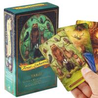 Magical Forest Tarot Oracle Card Mysterious Divination Tarot Card หญิงสาวหมอดูเกมกระดานการ์ดเล่นภาษาอังกฤษ Noble