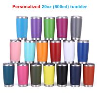 ☼✙ 20OZ Custom Name Thermal Beer Mugs Stainless Steel Vacuum Insulated Tumbler Thermos With Lid Coffee Cup Water Bottle for Car