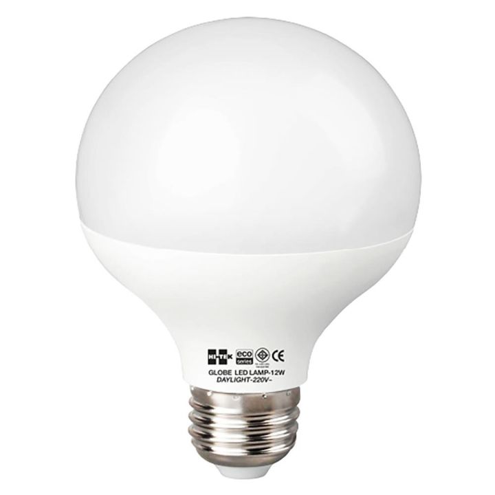 หลอดไฟ-led-hi-tek-g80-globe-12-วัตต์-daylight-e27-สีขาว-ส่งเร็วส่งไว-มีเก็บเงินปลายทาง