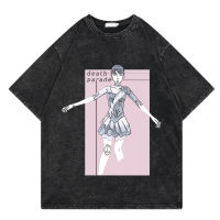 Anime Death Parade T เสื้อ Harajuku ฤดูร้อนผู้ชายผู้หญิงกราฟิก Hip Hop Streetwear แขนสั้น Unisex Cool เสื้อยืดคุณภาพสูง T-Shirt