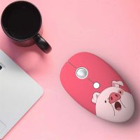 USB ไร้สายพกพาการ์ตูน JITEN สำหรับหนูคอมพิวเตอร์แล็ปท็อป1600DPI Mouse Komputer เมาส์ไร้สายหนูตามหลักสรีรศาสตร์เมาส์เกม PC