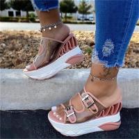 2021 New Dropshiping Wave Wedges Women Sandals Comfortable Summer Platform Sandals Female 2020 High Heels Casual Shoes Woman