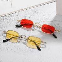 OLOPKY Retro Small Frame Sunglasses Women Classic Alloy Punk Sun Glasses for Men Square Punk Shades for Women Gafas De Sol Mujer