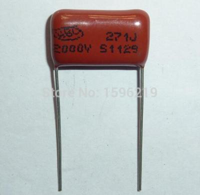 20pcs CBB capacitor 271 2000V 271J 2KV 270pF 0.27nF P15 CBB81 Metallized Polypropylene Film Capacitor