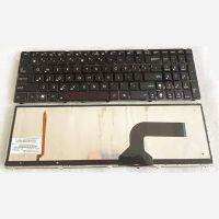 เค้าโครงสหรัฐอเมริกาคีย์บอร์ดสำหรับ ASUS G51 G53 G60 G72 G73 K52 K53 K53E ชุด K54แป้นพิมพ์เรืองแสงเรา