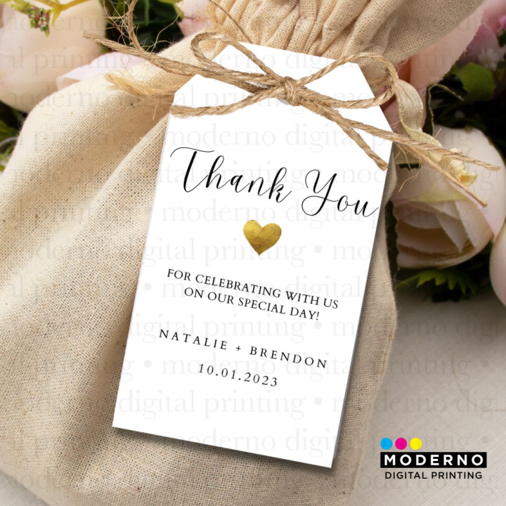 Souvenir Tags for Wedding Baptism Debut and other Occasions Gift Tag