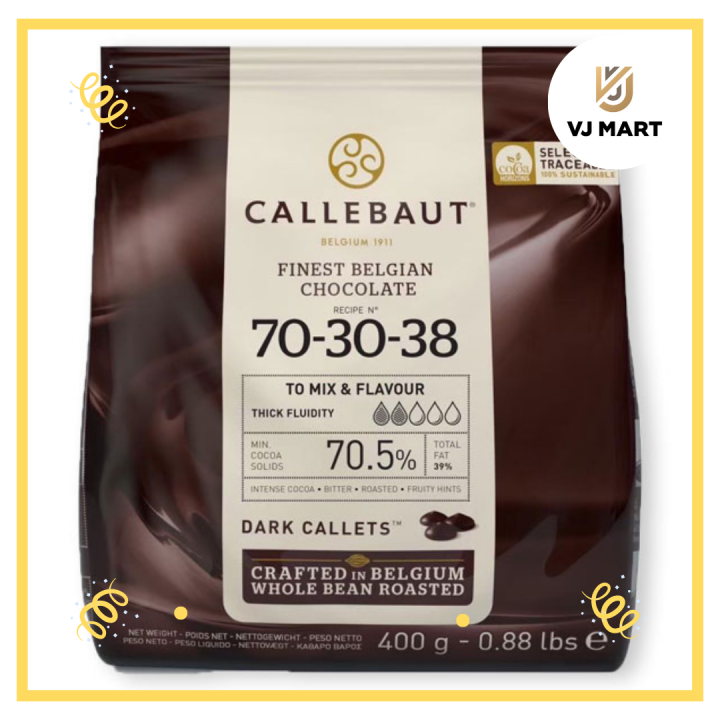 Callebaut Finest Belgian Chocolate Dark Couverture 70.5% ขนาด 400 กรัม