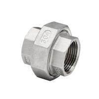 3/8" 1/2" 3/4" 1" 1-1/4" 1-1/2" NPT Female Thread 304 Stainless Steel Union Pipe Fitting Connector Adapter Coupler