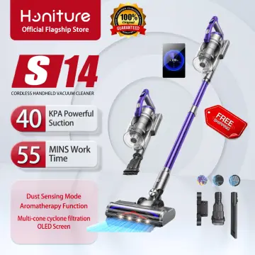 Honiture S12 33Kpa Cordless Vacuum Cleaner Handheld 55 Mins 400W for Home  Appliance Removable Battery HD Touch Screen Wireless