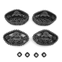 4pcsset Military Truck Track Wheels Snow Tires Replacement Parts for RC Crawler Car DIY Modified Upgrade Accessories