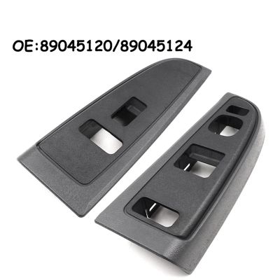 2PCS 89045120 89045124 Front Left Right Window Switch Bezel Button Cover Replacement Parts Accessories for Chevy Silverado GMC Sierra Cadillac 04-07
