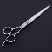 Professional 6 &amp; 7 inch Japan 440c Plum handle cut hair scissors make up shears cutting barber tools hairdressing scissors