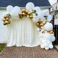 98pcs Birthday Party งานแต่งงาน Gold Latex บอลลูน Arch ชุดบอลลูนสีขาว Garland Arch Baby Shower Celebration Decoration-Fenpier