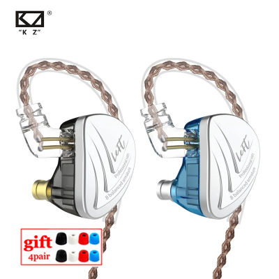 KZ AS16 C KZ AS16PRO 8BA ในหูหูฟังสมดุล A Rmature ชุดหูฟังคุณภาพเสียงสูงตรวจสอบหูฟังไฮไฟ KZ AS12 AS10