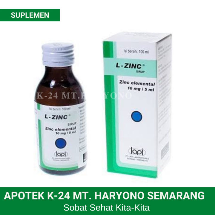 L-Zinc Sirup 100 ml - Obat Diare Anak Suplemen Zinc | Lazada Indonesia