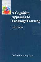 Bundanjai (หนังสือภาษา) Oxford Applied Linguistics A Cognitive Approach to Language Learning (P)
