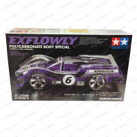 95571 TAMIYA Mini 4WD Exflowly Polycabonate Body Special (Purple)(MS Chassis)