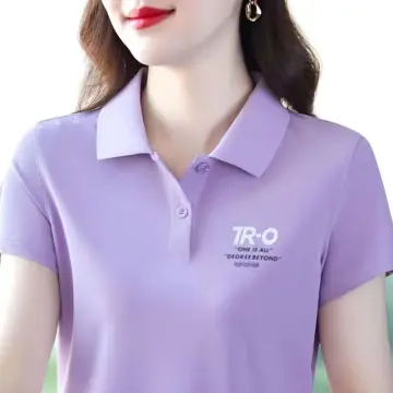 Purple short sleeve shirt on sale womens