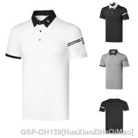 PING1ใหม่ PXG1 FootJoy Titleist Mizuno Honma J.lindebergเเละเสื้อเชิ้ตผู้ชายกอล์ฟผู้ชายเสื้อยืดกอล์ฟแขนสั้นเสื้อโปโลเสื้อระบายอากาศซับเหงื่อและดูดซับความชื้นกางเกงเล่นกอล์ฟฤดูร้อน