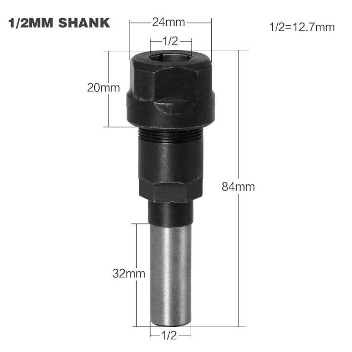 เราเตอร์-binoax-ส่วนต่อขยายดอกสว่านแท่งจับเครื่องแกะสลักคัทเตอร์ใช้กับไม้การกัดขยาย1-4quot-8mm-12mm-1-2quot-ก้าน