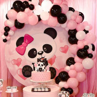 102pcs Black White Pink Balloon Garland Kit Panda Themed Party Supplies Baby Shower Birthday Wedding Bridal Party Decorations