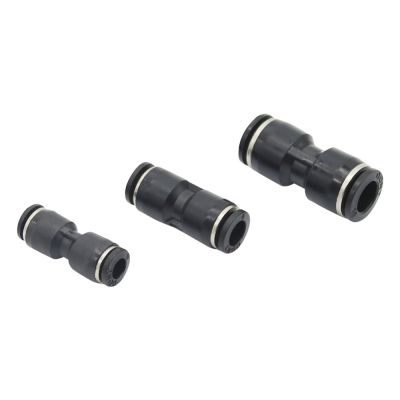 ；【‘； Slip-Lock Straight Connector PE Pneumatic Joint Hose Tube One Touch Push Into 2-Ways Gas Fittings Quick Coupling 2 Pcs