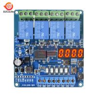 【CW】DC 8V-36V 4 Channel Multi-function Relay Module with red LED Display Optocoupler relay module