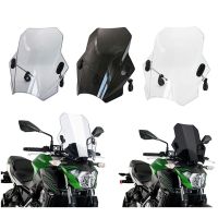 ☎♀ Universal Motorcycle Windscreen Windshield Covers Screen Smoke Lens Motorbikes Deflector FOR DUCATI YAMAHA BMW SUZUKi Triumph