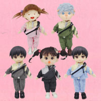 112 BJD Obitsu11เสื้อผ้า3ชิ้นแจ็คเก็ตกางเกงกระเป๋าเป้สะพายหลังชุด OB11 GSC ตุ๊กตาเสื้อผ้าของขวัญเด็กของเล่น