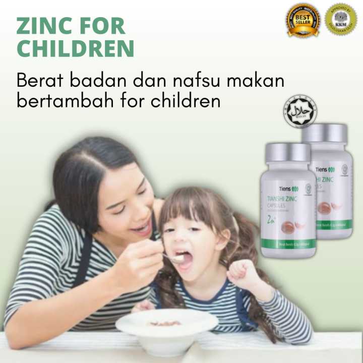 UBAT TAMBAH BERAT BADAN ANAK- TIANSHI ZINC- SUPLEMEN TAMBAH SELERA ...