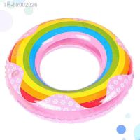 ❧☈ Inflatable Toy Kid Toys Inflatable Swimming Foam Innertube Rainbow Pool Party Float