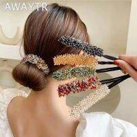 [A innovation] AWAYTR เกาหลี FashionHairpin Acetate PlateClipClip กล้วยคลิปผมหางม้า WomenAccessories