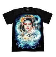 T-shirt Rock chang 3D ลายโจ๊กเกอร์ เสื้อยืดผู้ชายลายหน้า-หลัง 02 Summer new T-shirt