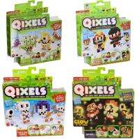 Qixels ดั้งเดิมก้อนที่เข้าร่วมกับของเล่นเด็กพิกเซล Action FIGURE Anime Qixels 3D ของเล่นสำหรับเด็กผู้ชาย