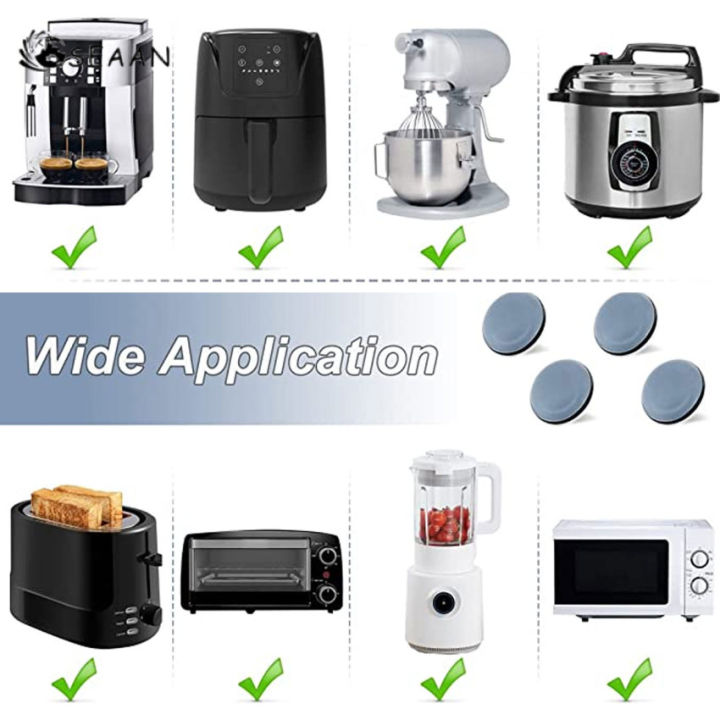 16ชิ้นอุปกรณ์ครัวสไลด์ติดกาวเครื่องชงกาแฟหม้อทอด-air-fryer-เคลื่อนย้ายได้ง่ายพื้นที่ประหยัด