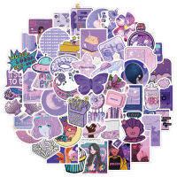 103050pcs Vsco Girl Cute Ins Purple Stickers Aesthetic Decals Laptop Phone Skateboard Car Cartoon Sticker Decorative Kids Toys