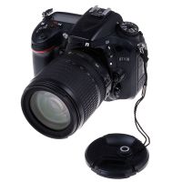 New 2Pcs DSLR Lens Cover Cap Holder Keeper Strap Cord String Leash Rope For DSLR Digital Film Camera Lens Caps