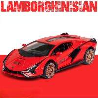 1:32รถ Lamborghini คอลเลกชันรถรถของเล่นสำหรับ F28เด็ก,แฟลชอัลลอยหล่อรถของเล่น Mainan Pull Back